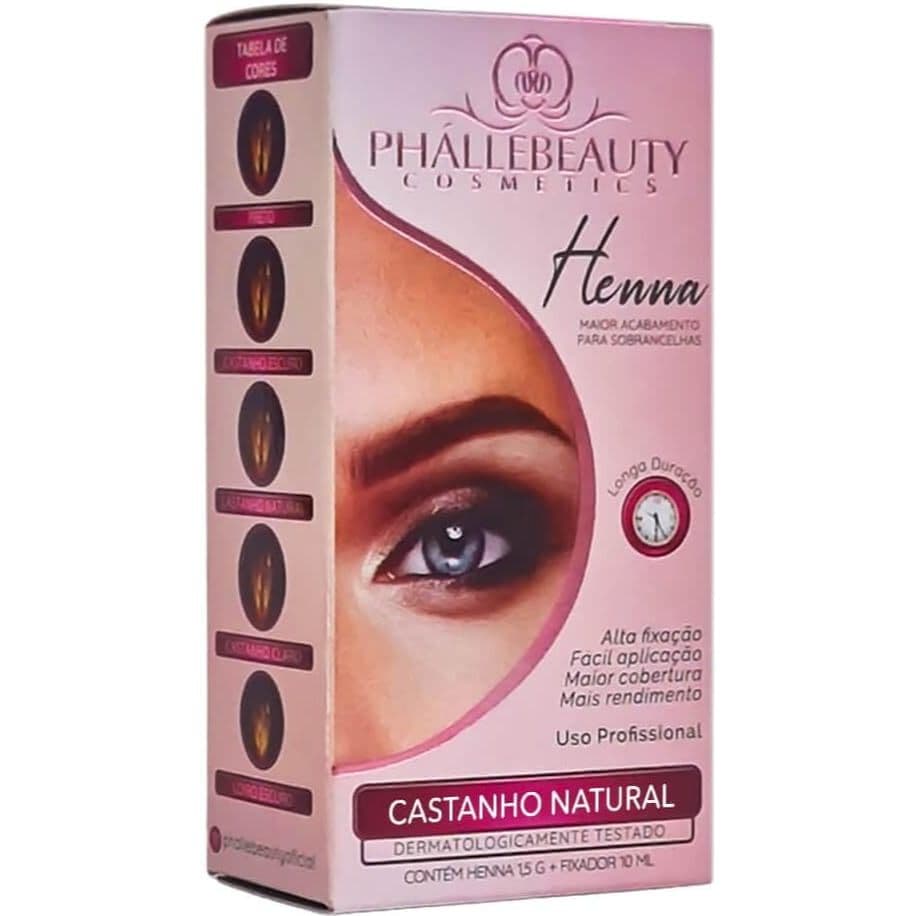 Henna Para Sobrancelhas Phállebeauty Alta Fixação Profissional