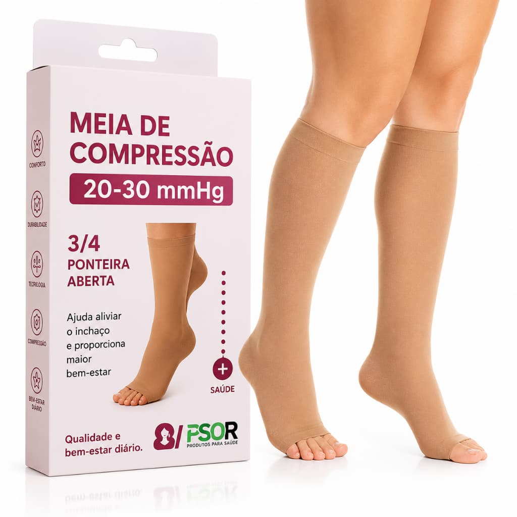 Meia pós cirugia 3/4 meia cirúrgica 1 par