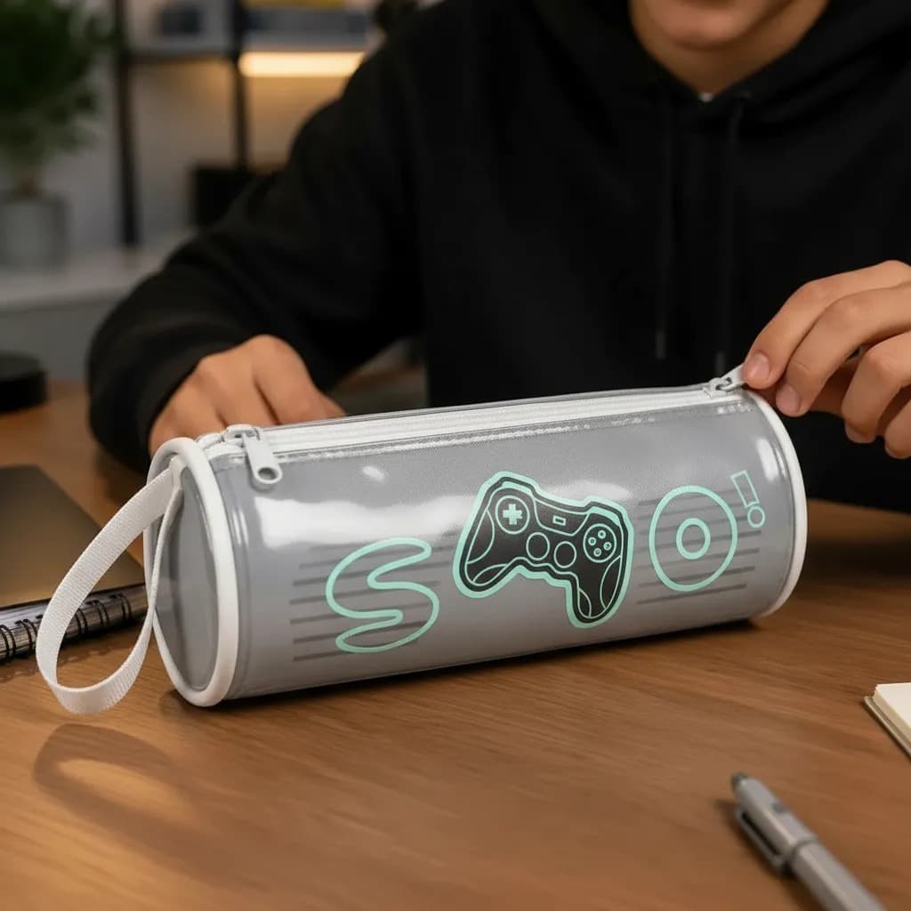 Estojo Escolar Gamer Infantil Masculino Videogame