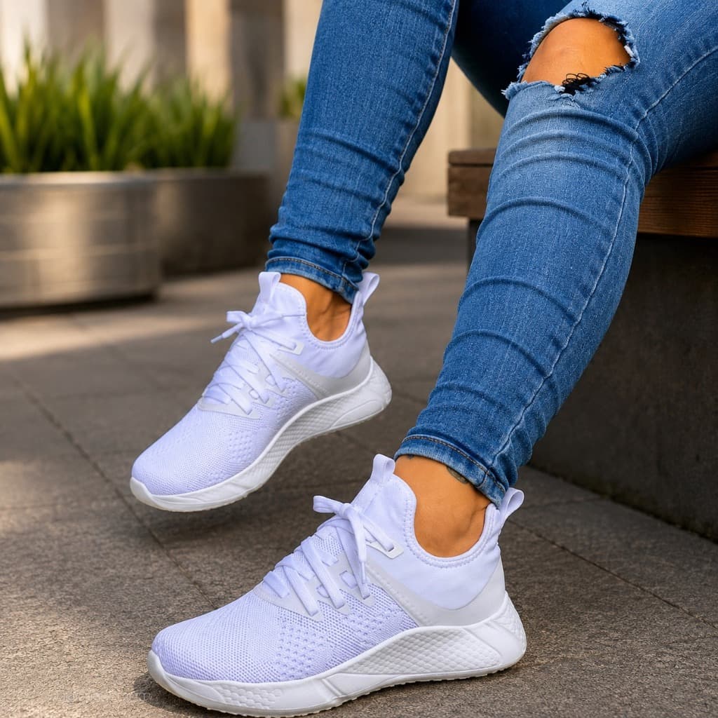Tênis Esportivo Unissex Leve Respirável Confortável Academia Corrida Caminhada Trabalho Casual 34-43 Envio Imediato