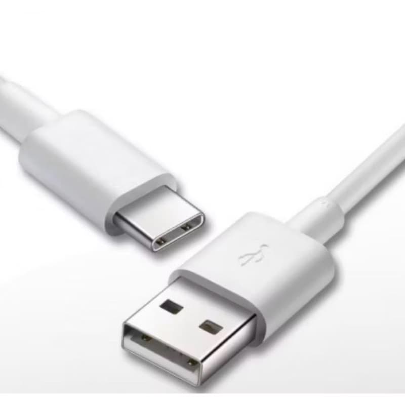 Cabo USB Tipo-C Turbo Branco - Carregamento Rápido e Transferência de Dados