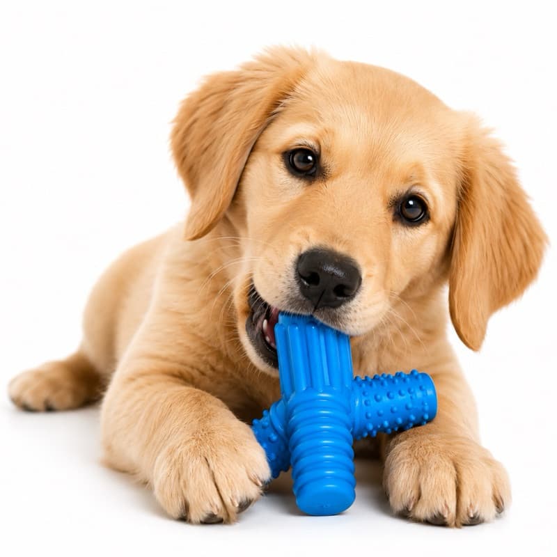 Brinquedo Mordedor Dogflex Escova de Dente para Cães - Limpeza Dental e Alívio de Stress