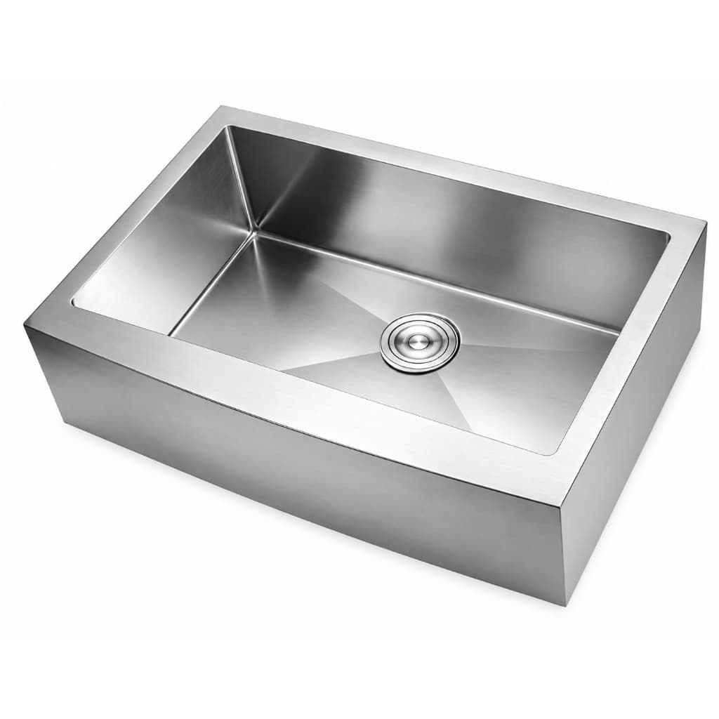Cuba Inox Farm Sink Para Cozinha Escovada 64x52x23