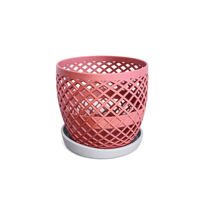 Vaso Cachepô Vazado com Prato para Orquídea