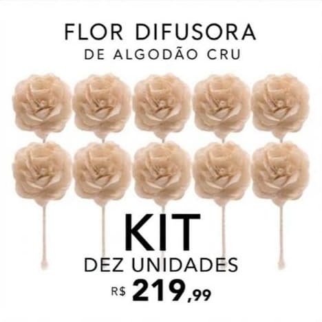 Kit Flor Difusora de Algodão Cru Vareta Difusora de Flor Flor de Algodao Cordao para Difusor e Aromatizador de Ambiente