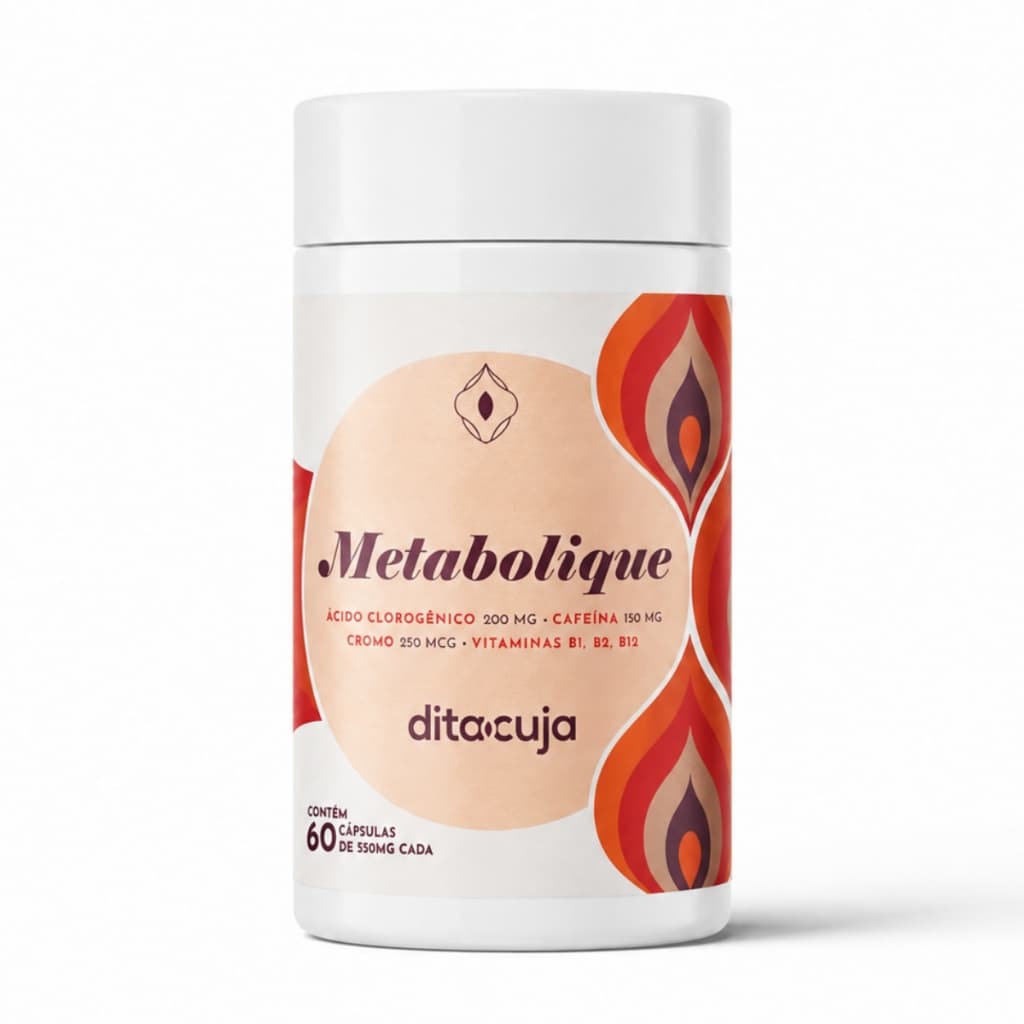 Picolinato Cromo Metabolique Dita Cuja 60 Cáps, Cafeína Sem Sabor