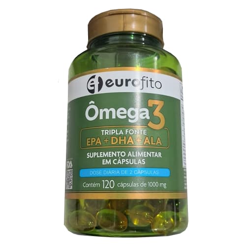 Ômega 3 Eurofito 120 Cápsulas de 1000mg - Suplemento Alimentar