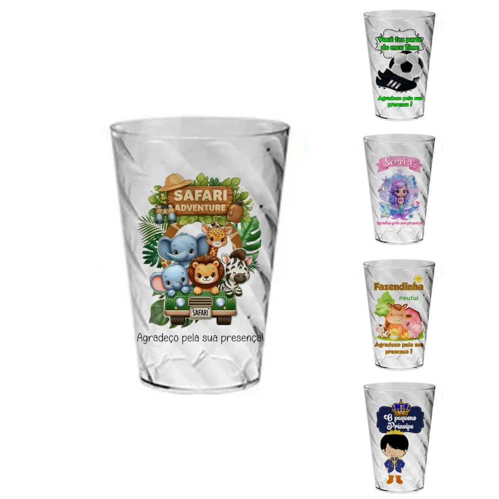 25 Copo Twister Temas Infantis Para Aniversários Festa Eventos Lembrancinhas De 350ml