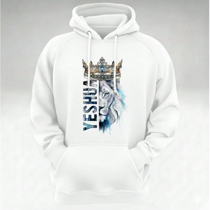 Blusa de Frio Moletom Yeshua Capuz e Bolso Agasalho Unissex Estampado 1005 algodão