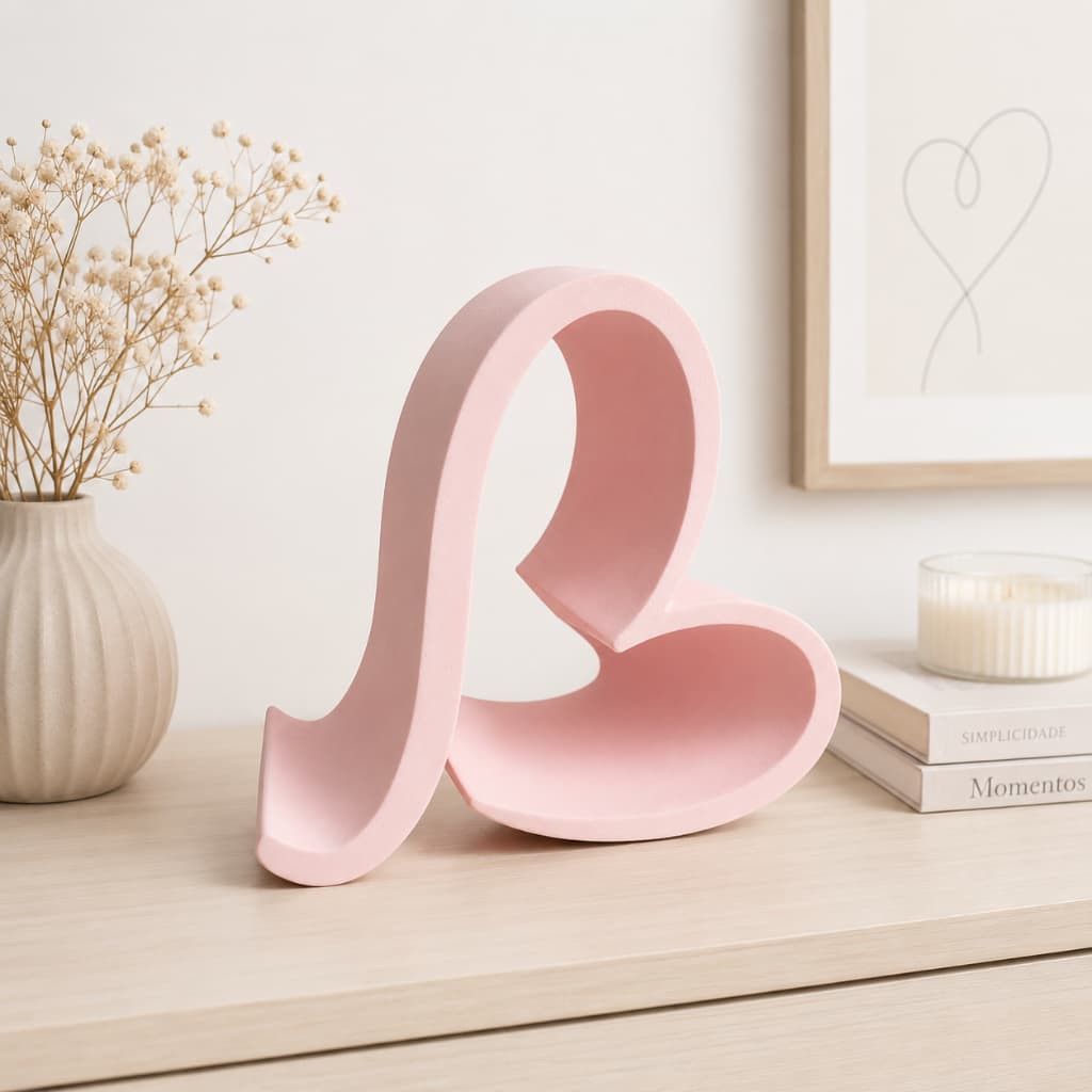 Suporte para Celular Coração Porta Celular para Mesa Suporte Universal para Smartphone Decoração Minimalista
