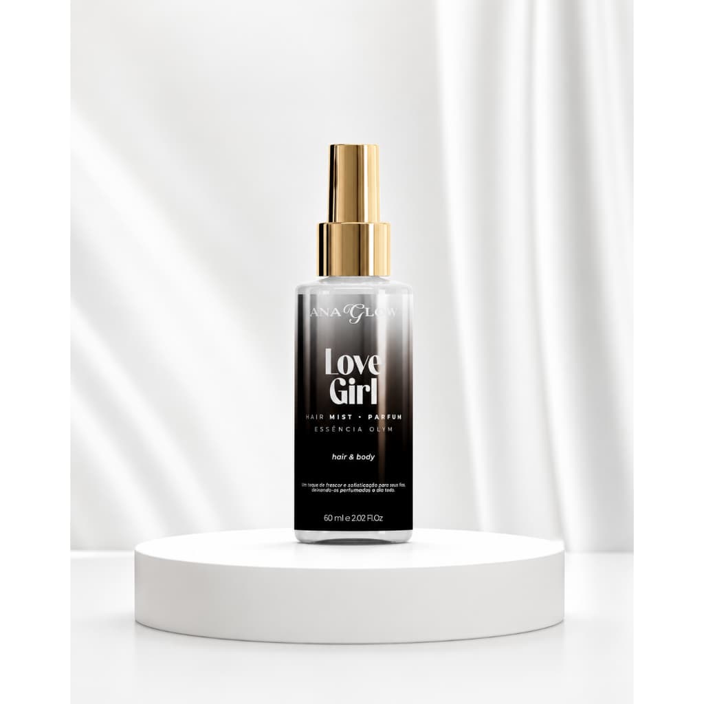 Perfume Capilar e Corpo Feminino Love Girl  60ml Perfurme Para Cabelo Brilho Cheiroso