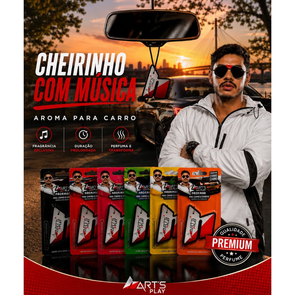 Kit com 2 Cheirinho para carro Hart´s By Hungria