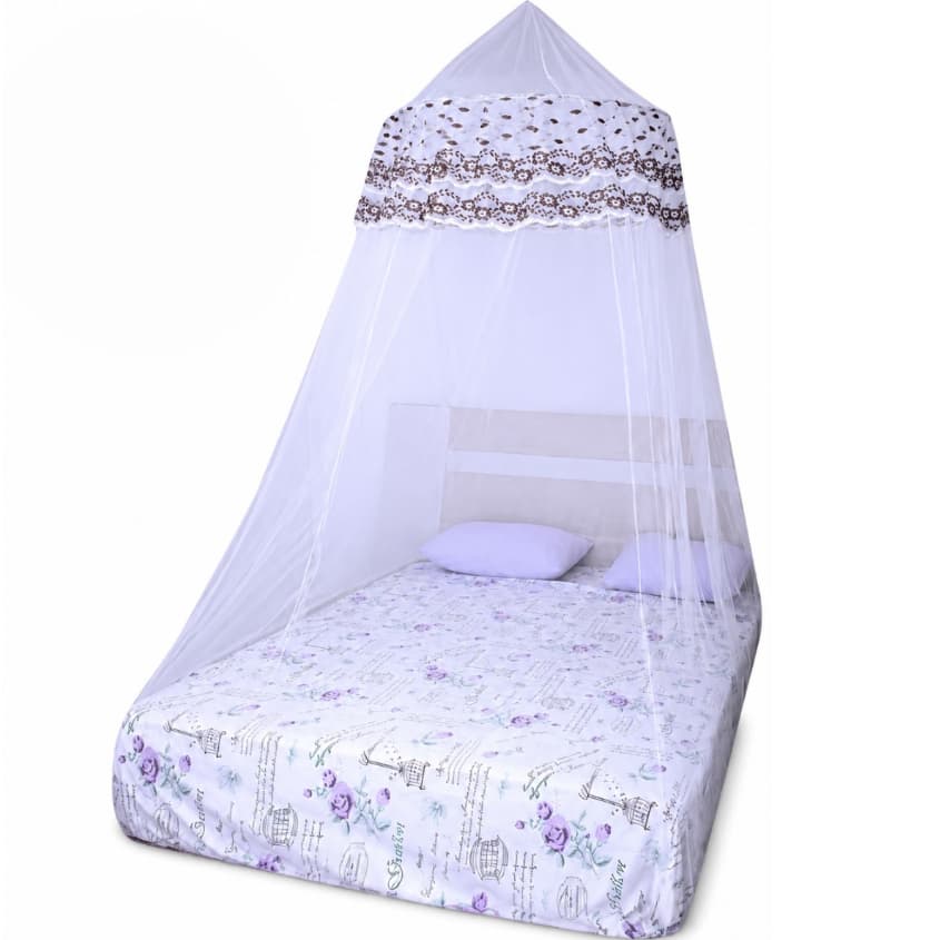 Mosquiteiro de Teto para  Cama de Casal Queen Box Com Elástico Proteção Contra Mosquitos e Insetos
