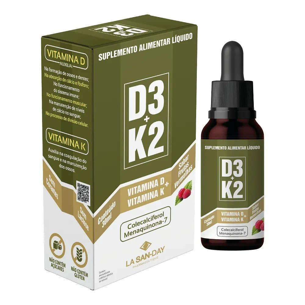 Vitamina D3 + K2 - 30ml - La San Day