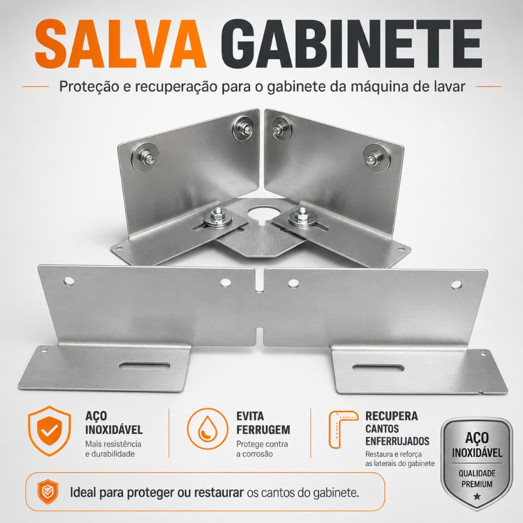 SALVA GABINETE – Nivelador para Máquina de Lavar | Protege o Gabinete