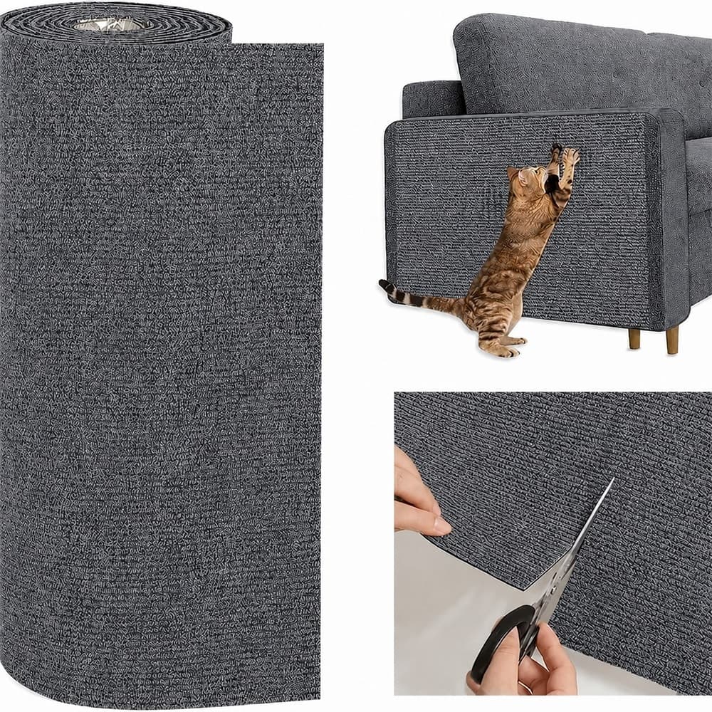 Arranhador Adesivo para Gato Protetor para Sofá e Cama Box - Carpete Premium 40x100cm e 40x200cm