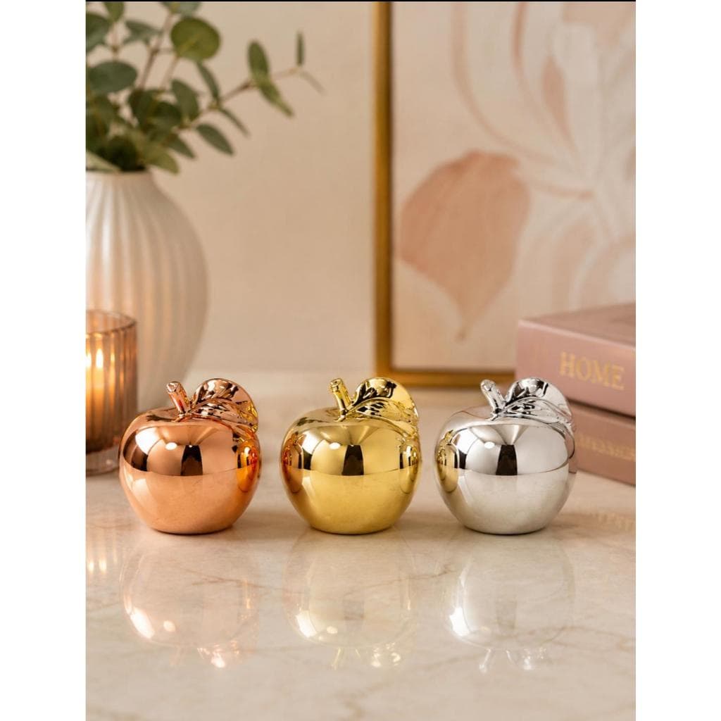Decoração fruta ceramica Maçã