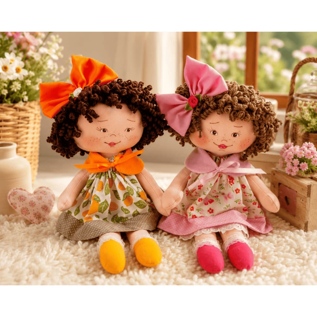 Boneca de Pano Dorinha com Roupas Removivel