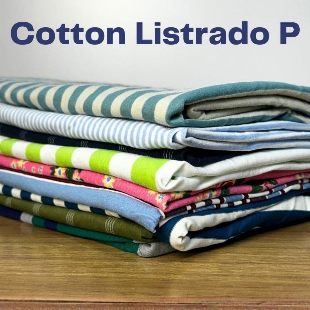 Pacote Retalhos Cotton Listrado Tamanho Pequeno até 80cm Cores Sortidas - moda íntima, infantil