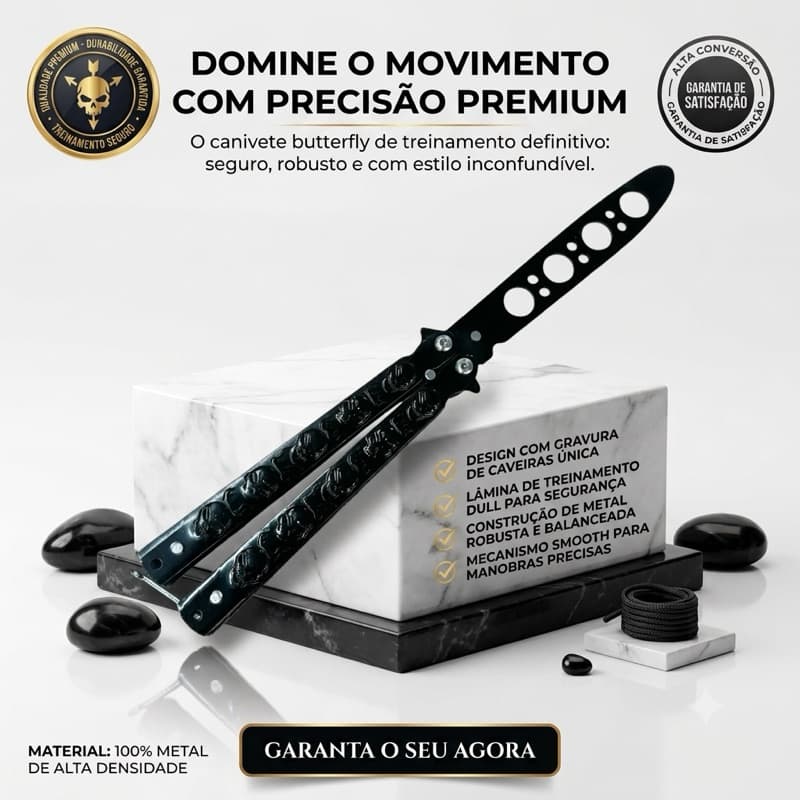 Canivete de Treino para Manobras Butterfly Borboleta