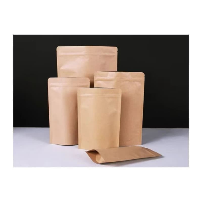 Saco Zip Lock 17x24 Stand Up Pouch Kraft Interna Metalizada 50/100/200 un