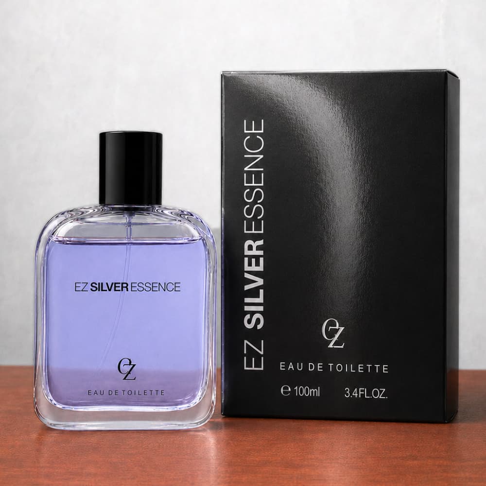 Perfume Masculino 100ml Ez Silver Essence Eau de Toilette Alta Fixação