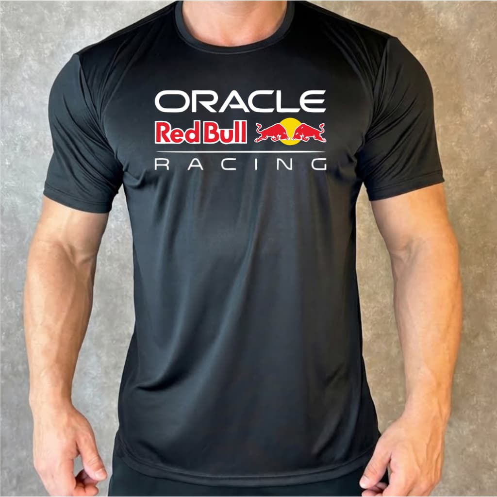Camisa Dry Fit Masculina REDBULL Oracle Academia Corrida CrossFit Proteção uv50+ AntiOdor
