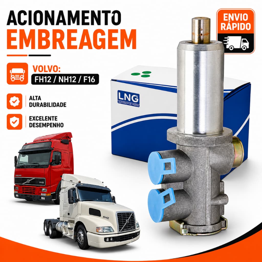 Válvula Pedal Volvo FH12 FM12 NH12 F16 Embreagem Compatível