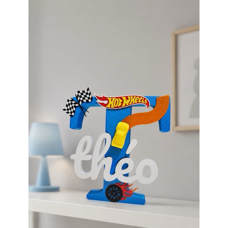 Letreiro personalizado carrinhos| Decoração quarto infantil | Nome personalizado | Hot weels