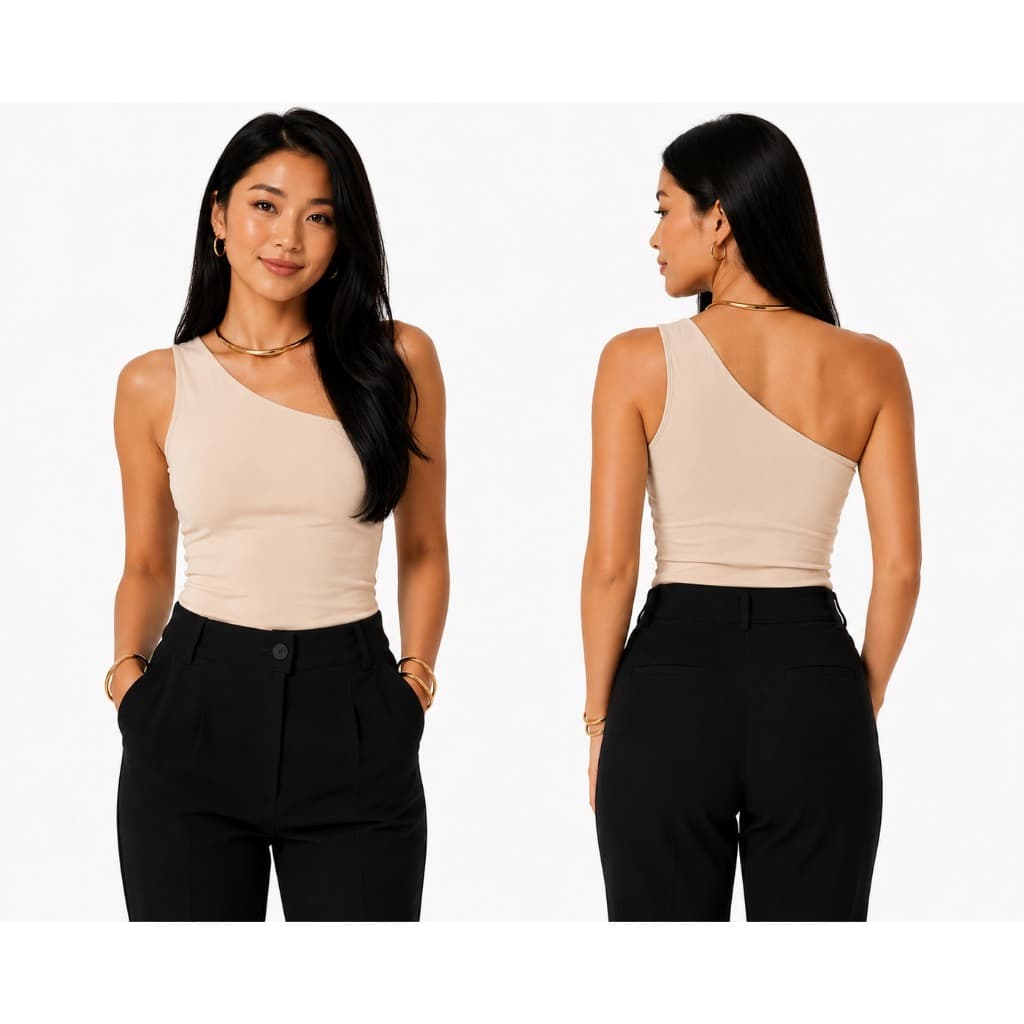 Kit 4 Blusas Feminina Nula  Ribana Canelada Algodão Mula  Ombro Só Básica Elegante