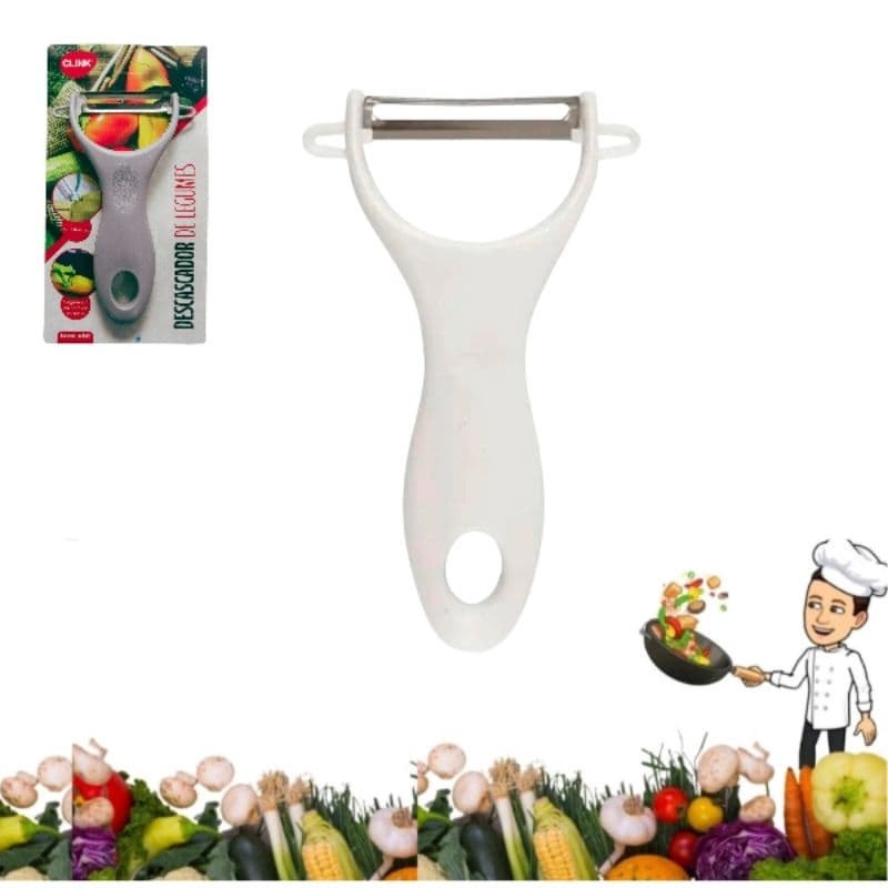 Descascador de Legumes Frutas Batata Cenoura Lamina Inox Lisa Clink