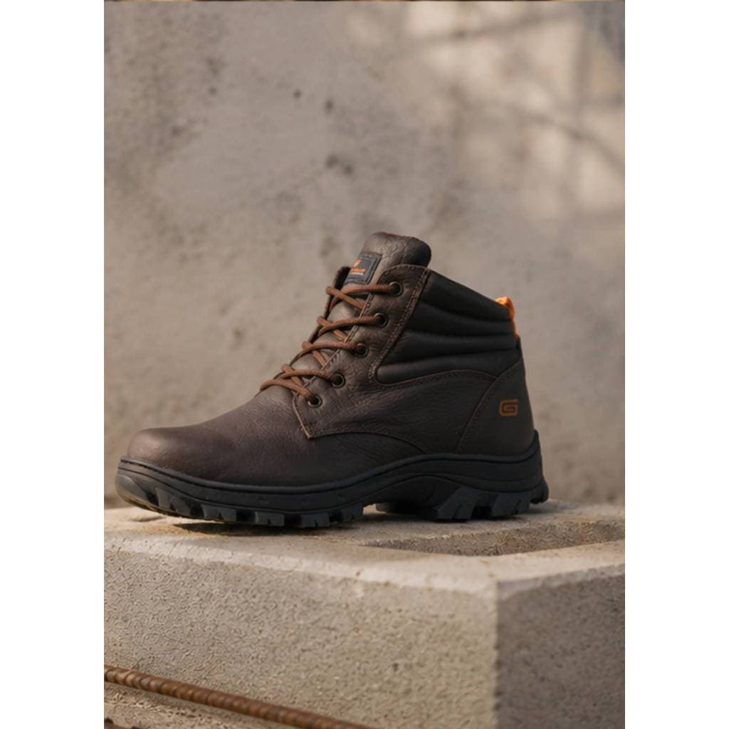 Bota Masculina +Brinde Tork Bico Proteção Couro C.a Gogowear