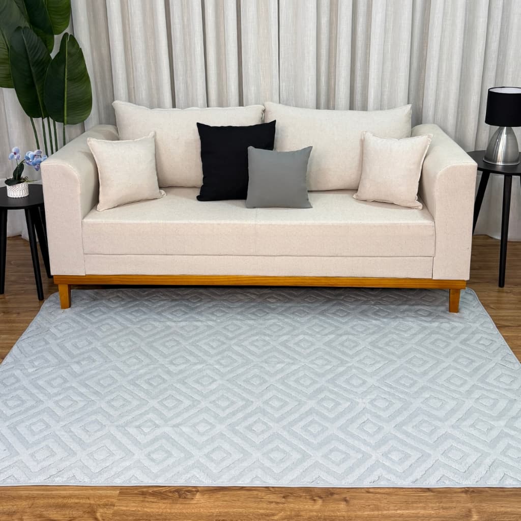 Tapete Jacquard Conforto Antiderrapante Sala 2,00m x 1,40m