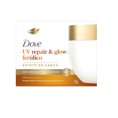 Máscara de Resgate Intenso 10 em 1 Dove UV Repair & Glow + Ferúlico 250g