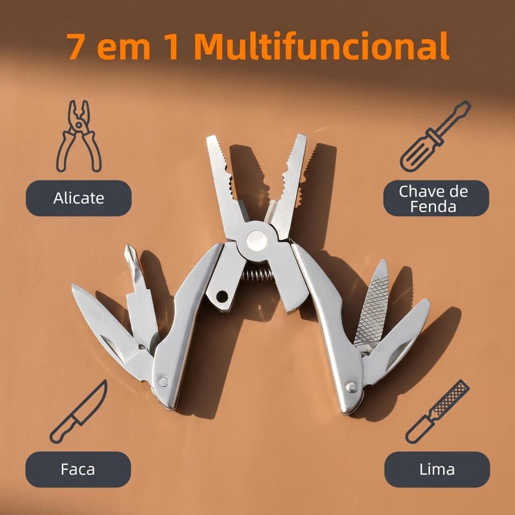 Mini Alicate Ferramenta Dobrável Corrente de Contas Portátil Para Presente Amante de Camping