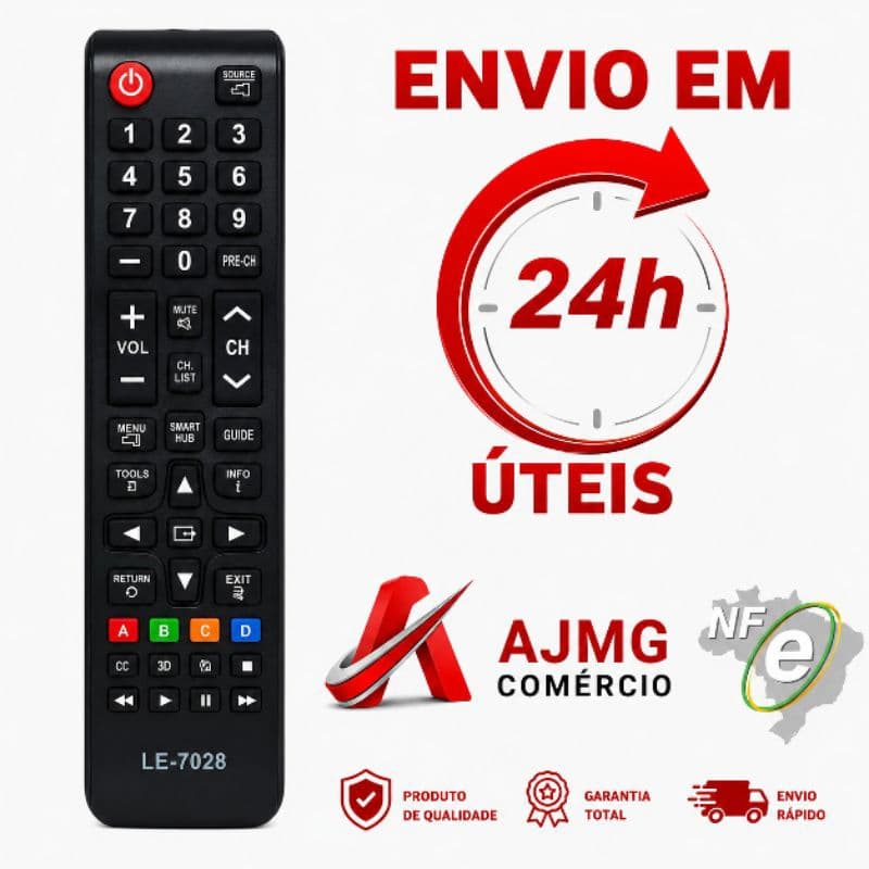 Controle Universal Compatível Com Samsung Smart TV LE-7028