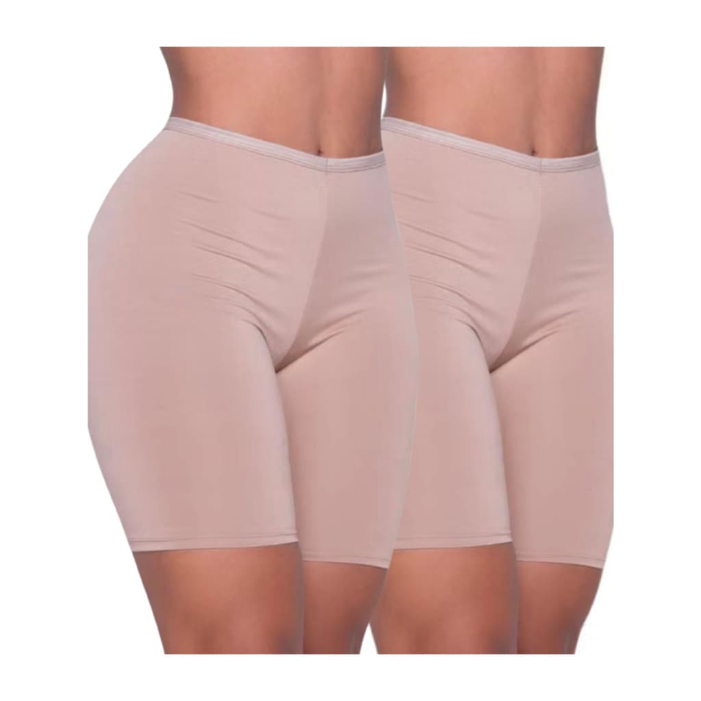 Kit 2 Short Anágua Liso Segunda Pele Confortável Não Marca Na Roupa
