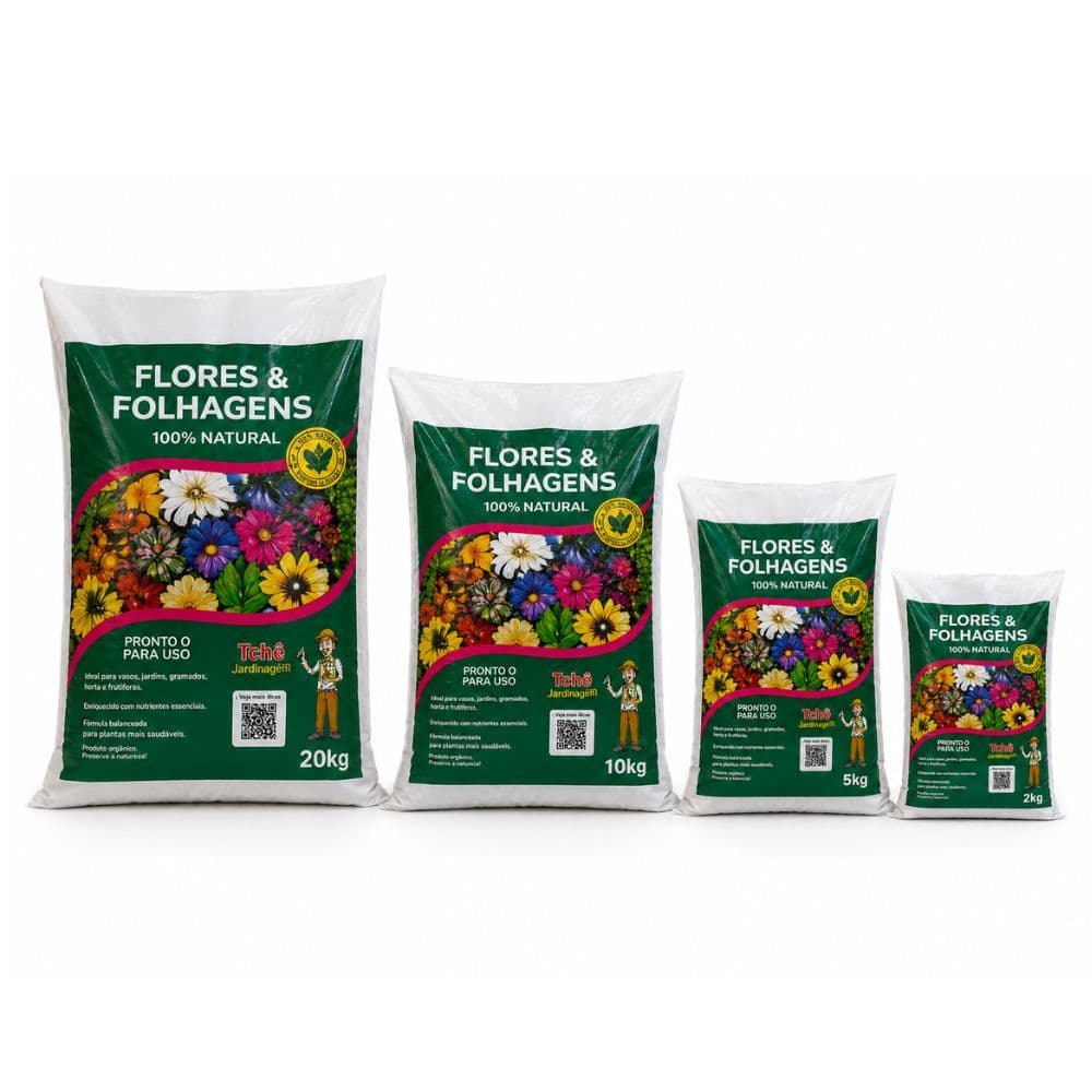 Terra Vegetal Natural Para Folhas E Folhagens- Pronta Para Uso