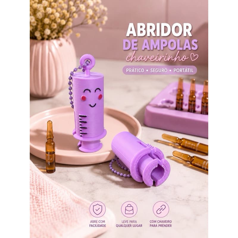 Chaveiro abridor de ampolas