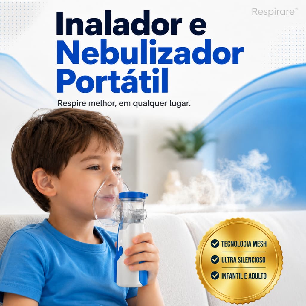 Inalador Nebulizador Portátil Silencioso RESPIRAIRE™