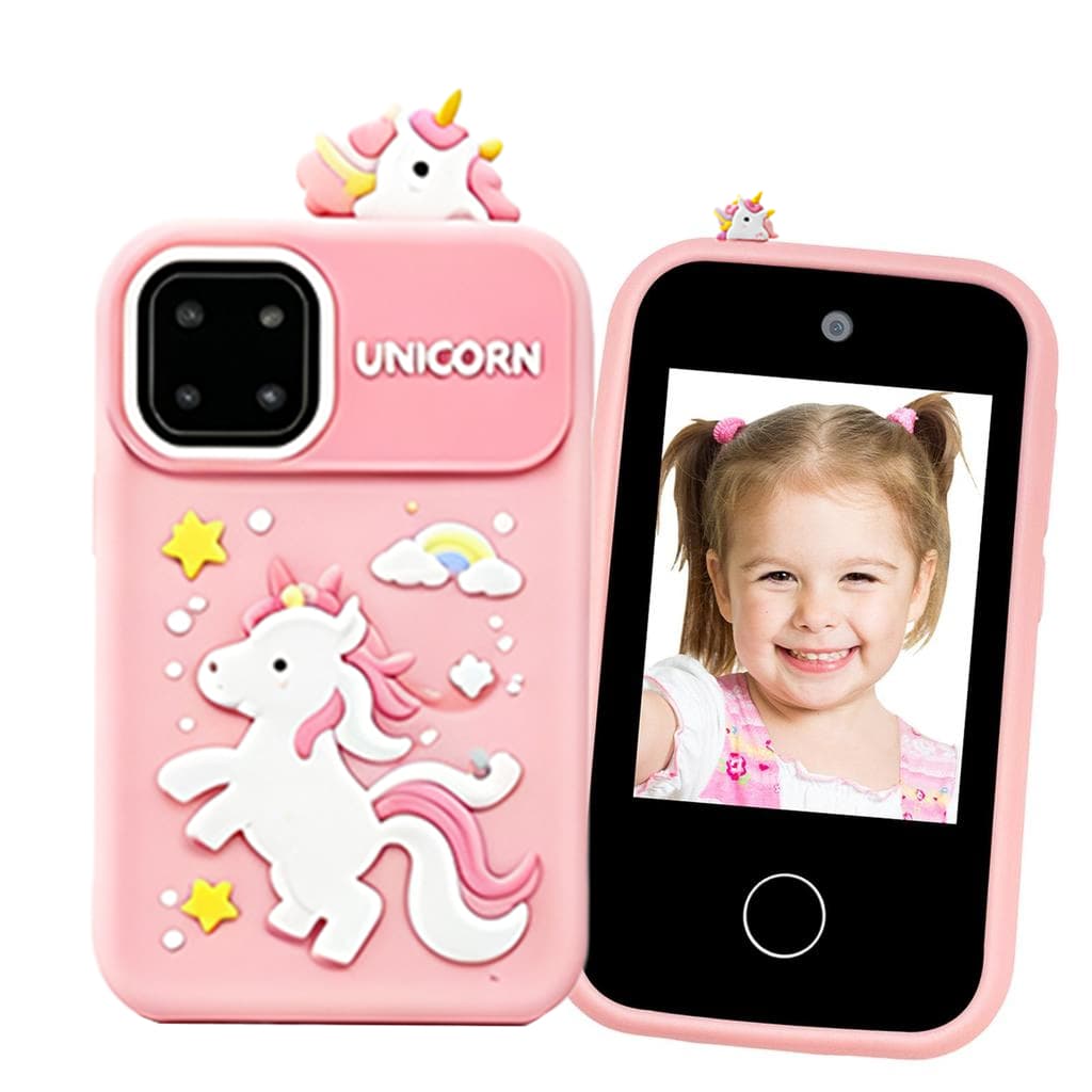 Telefone Inteligente Infantil , Brinquedo De Brincar Com Aprendizagem , Câmeras , Música , Cartão SD E Cordão Para 3 A 1