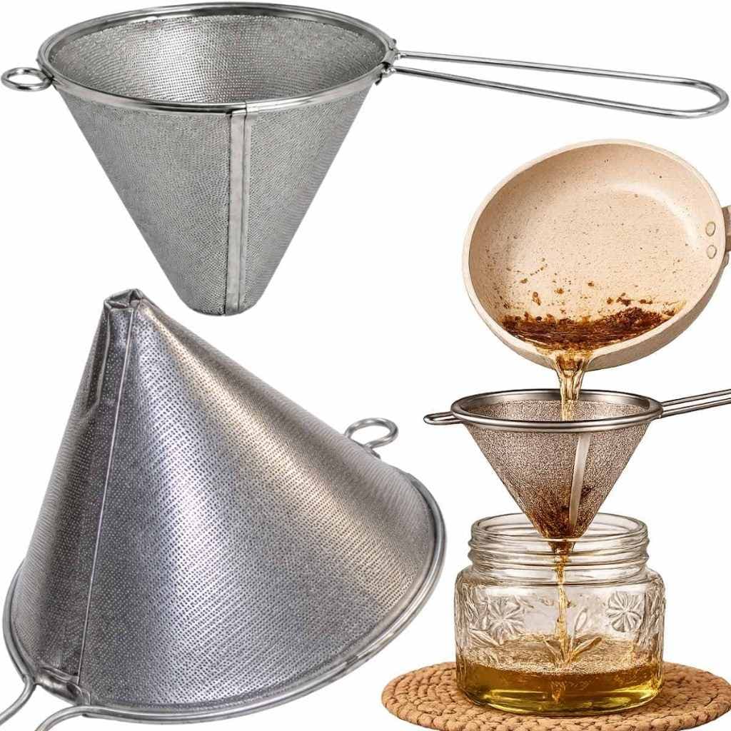 Peneira Passador Inox Grande Profissional Cozinha Industrial Coedor Caldo Legumes Fruta Multiuso