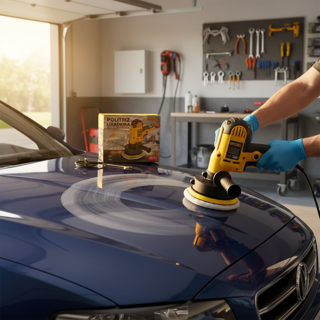 🔥 Politriz Lixadeira Automotiva Profissional 110V/127V + Brinde
