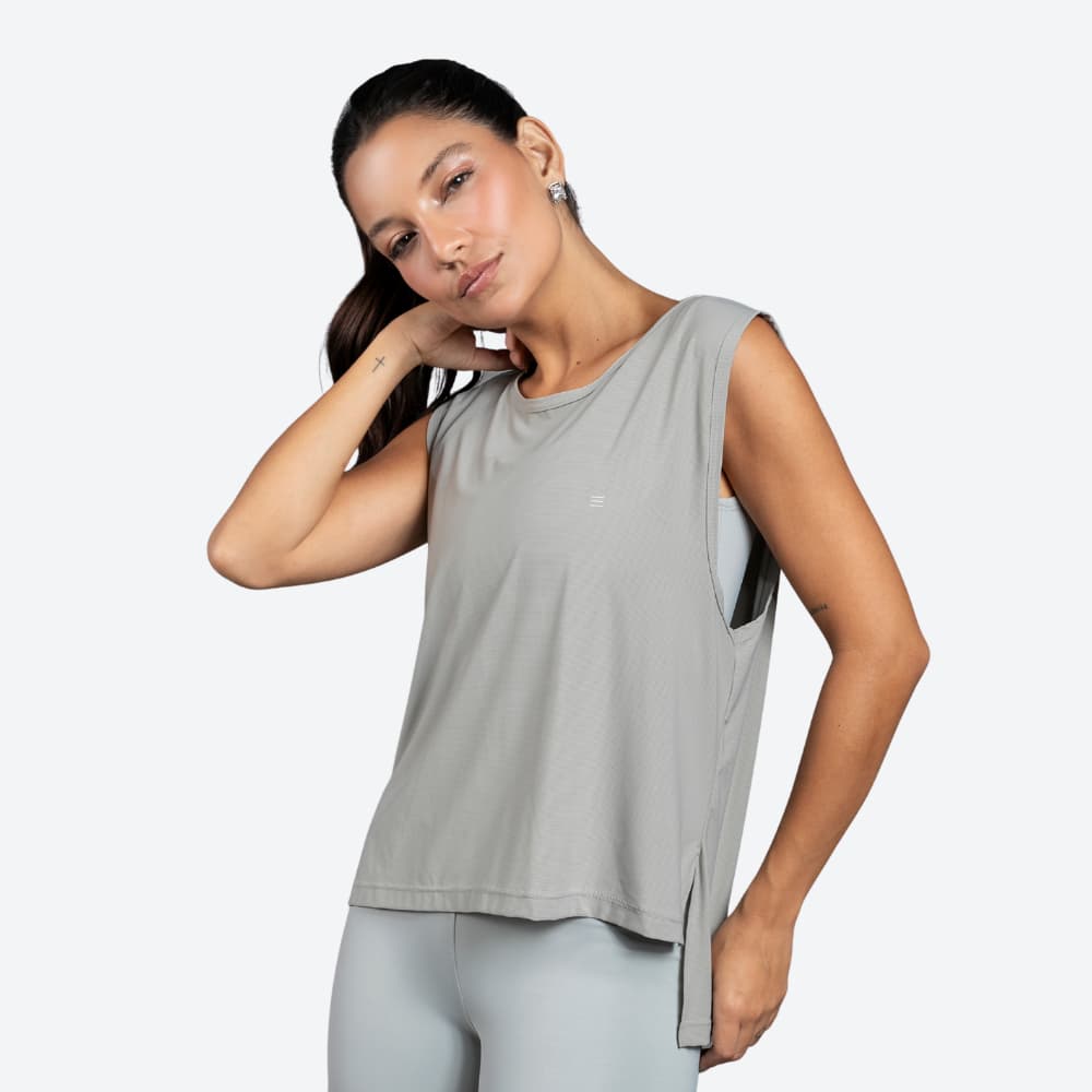 Regata Dry Fitness Feminina Fit Respirável e Confortável