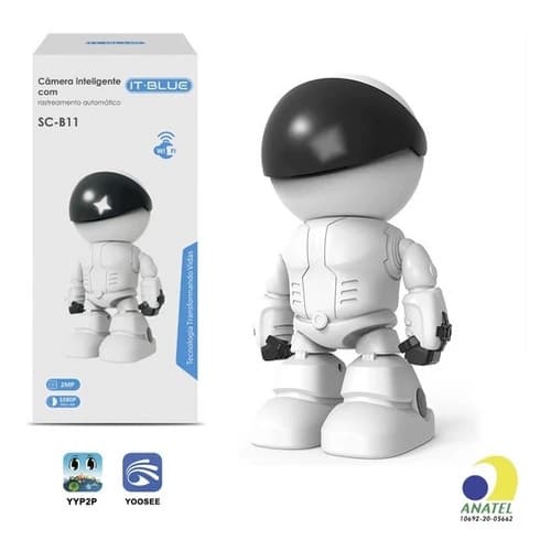 Camera Ip Full Hd 1080p Inteligente Rastremento Automatico it-blue
