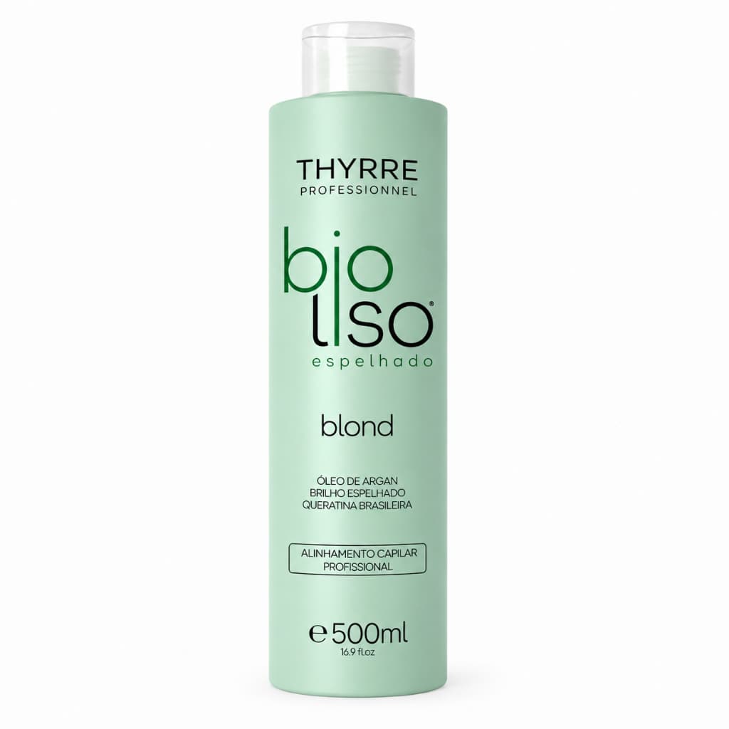 Ativo Bioliso Blond 500ml Escova Progressiva Semi-Definitiva Sem Formol Espelhado Thyrre Cosmetics