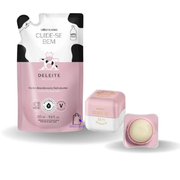 Deleite Refil Hidratante 350ml + Hidratante Labial 6,2g - O Boticário