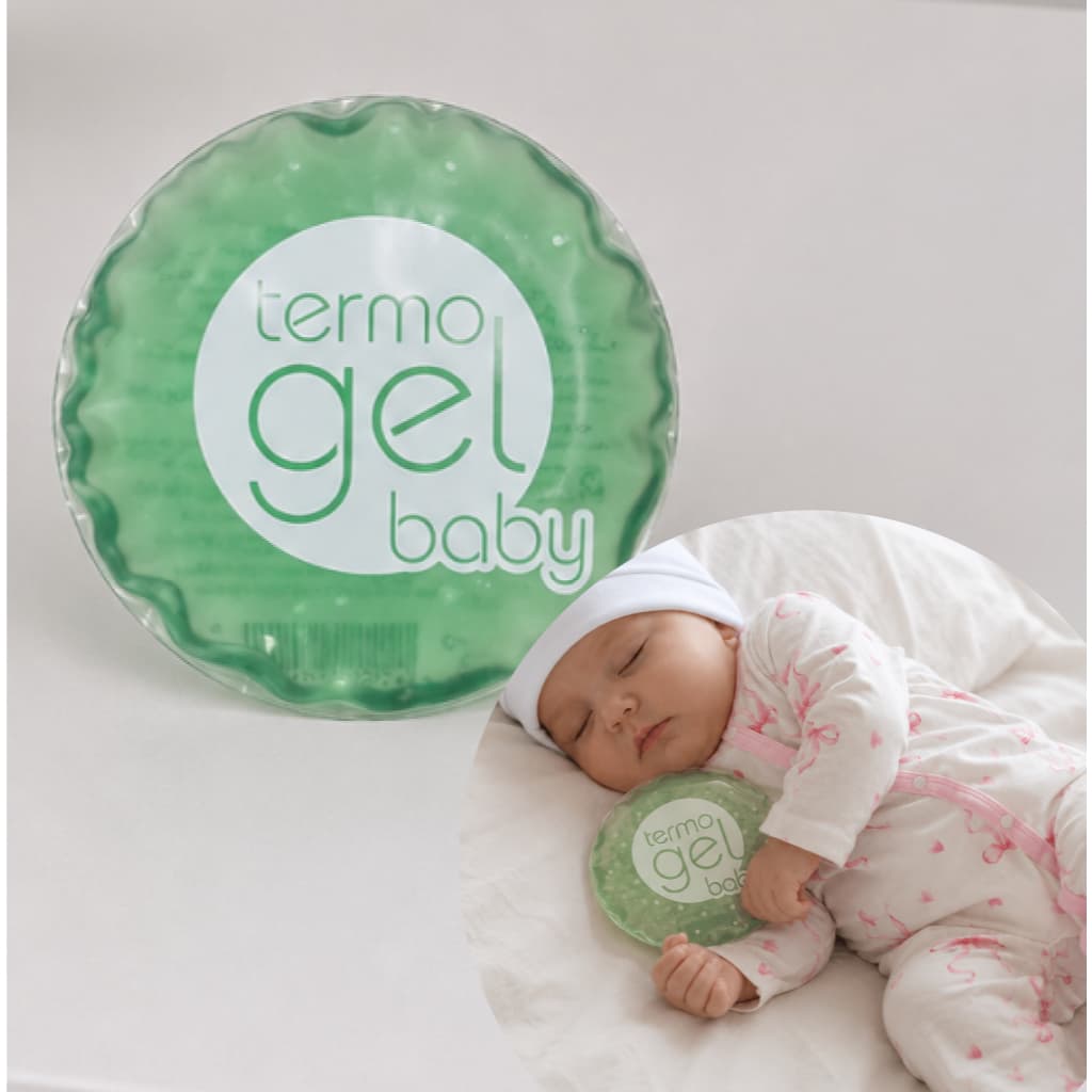 Bolsa Térmica TermoGel Baby 10x10cm Compressa Quente Fria Alivio Dor Cólica Bebês Recém Nascidos