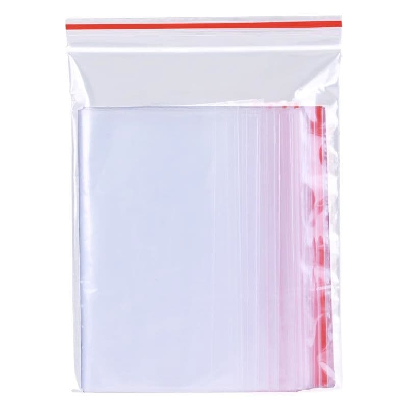 100 Sacos Zip Hermético 20x30cm Embalagem para Armazenamento Organização
