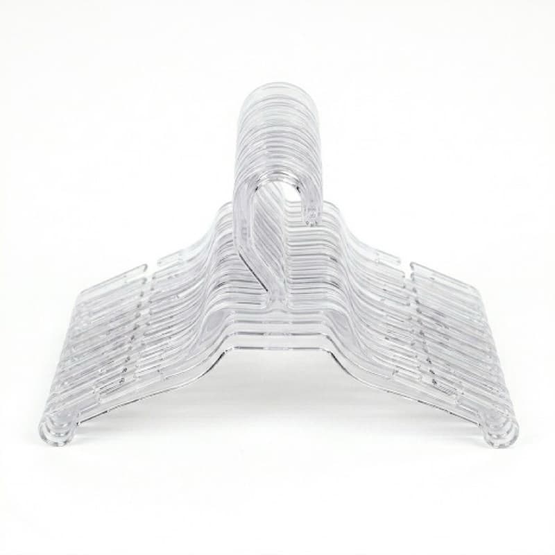 Kit 50 Cabide Baby Premium Infantil Acrílico Transparente para Enxoval